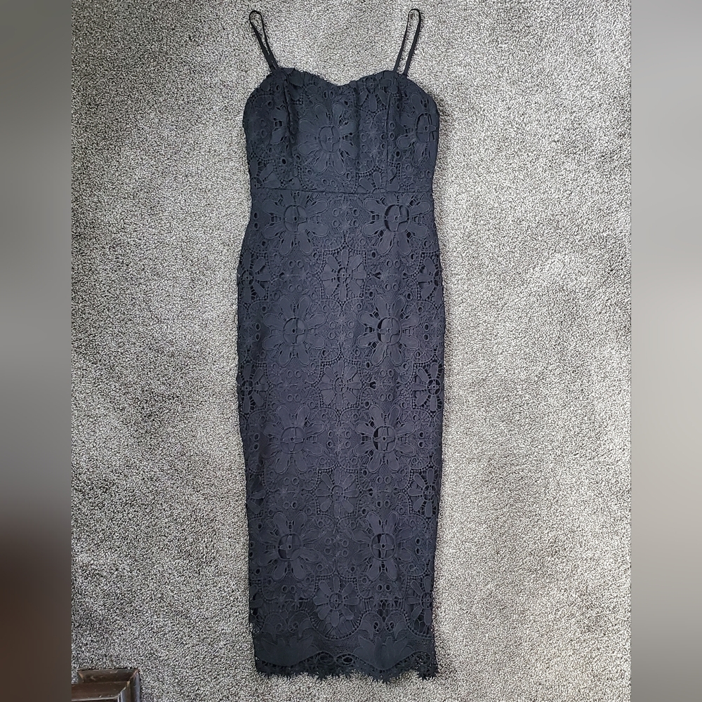 ALTAR'D STATE Flora Crochet Midi Dress NWT size XS